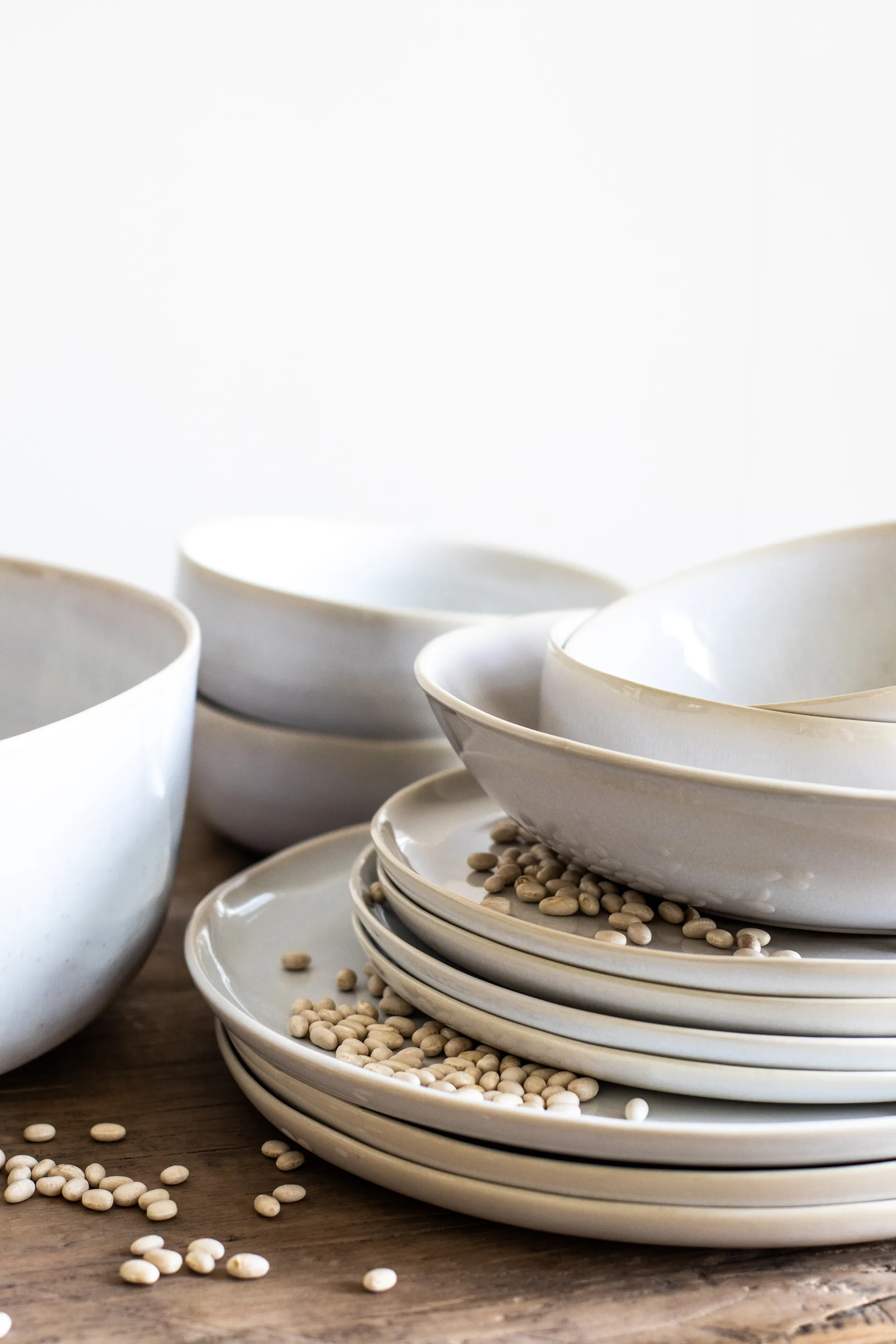 Plato Vince 27 cm, blanco Tell Me More