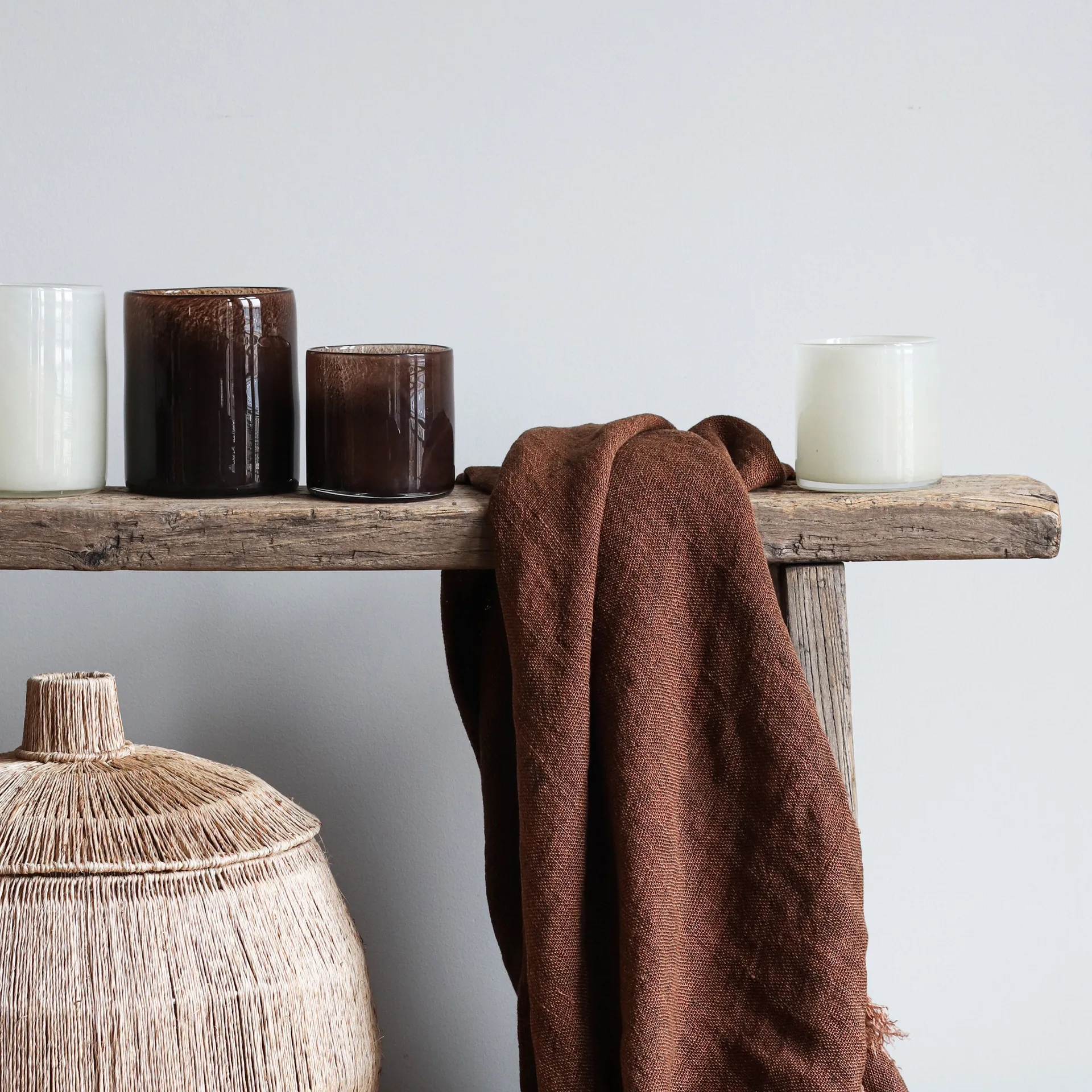 Portavelas Lyric M, Linen (blanco) Tell Me More