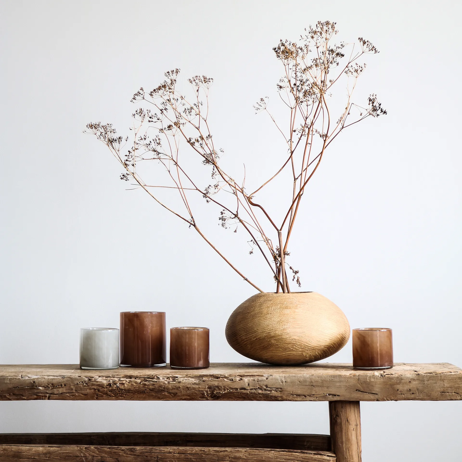 Portavelas Lyric M, marrón Tell Me More