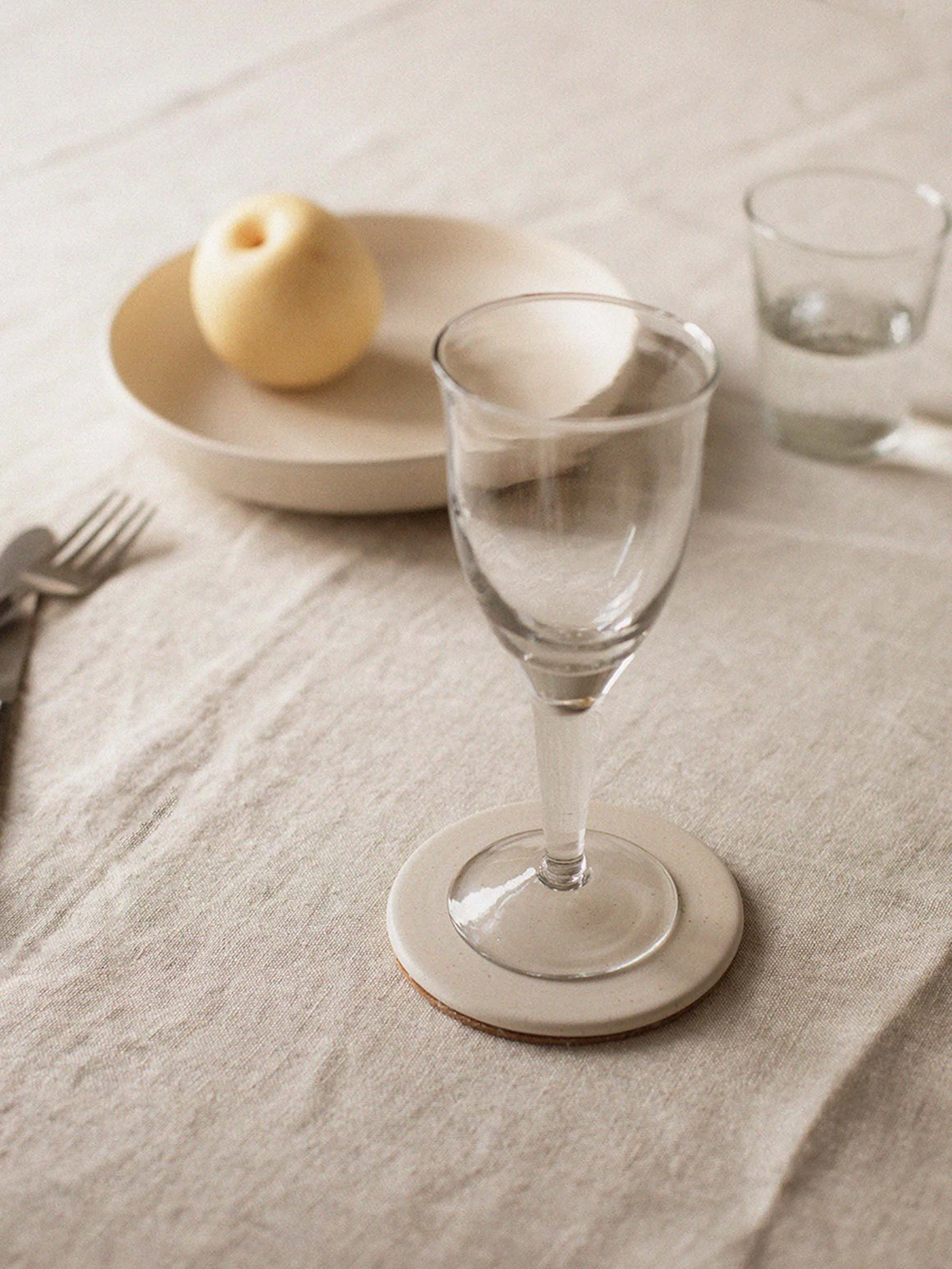 Posavasos Palermo  Ø11 cm, Offwhite Tell Me More