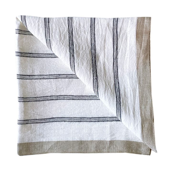 Servilleta de lino Maya 50x50 cm - Navy Stripe - Tell Me More