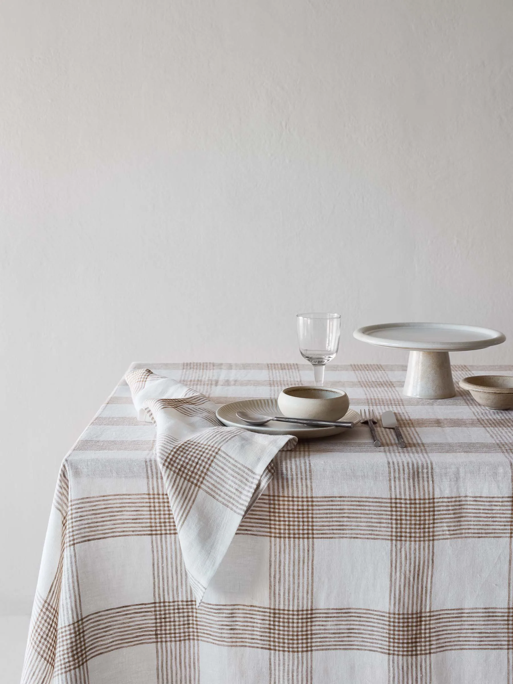 Servilleta de tela Odette, Marrón, 45x45 cm Tell Me More