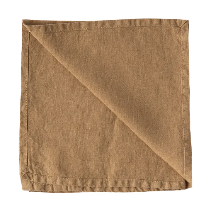 Servilleta de tela Washed Linen 45x45 cm - Avellana - Tell Me More