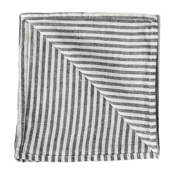 Servilleta de tela Washed Linen 45x45 cm - Grey-white - Tell Me More