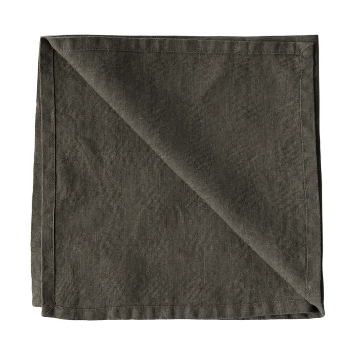 Servilleta de tela Washed Linen 45x45 cm - Topo - Tell Me More