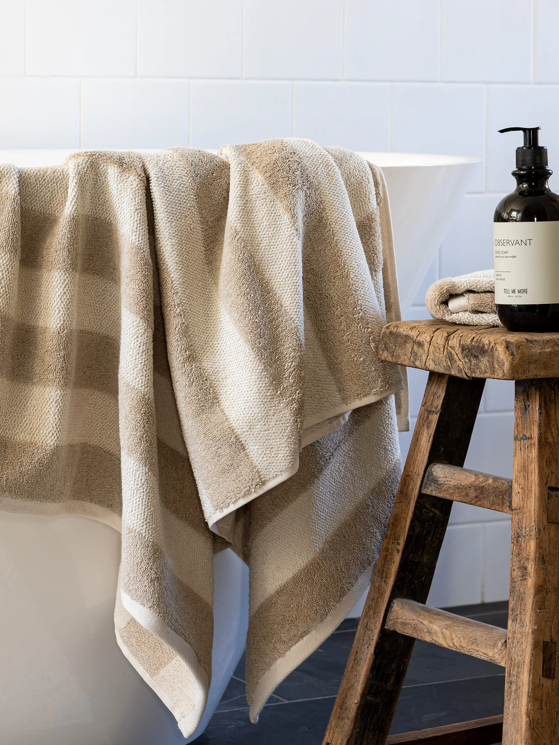 Toalla Cleo 70x140 cm, Beige Tell Me More