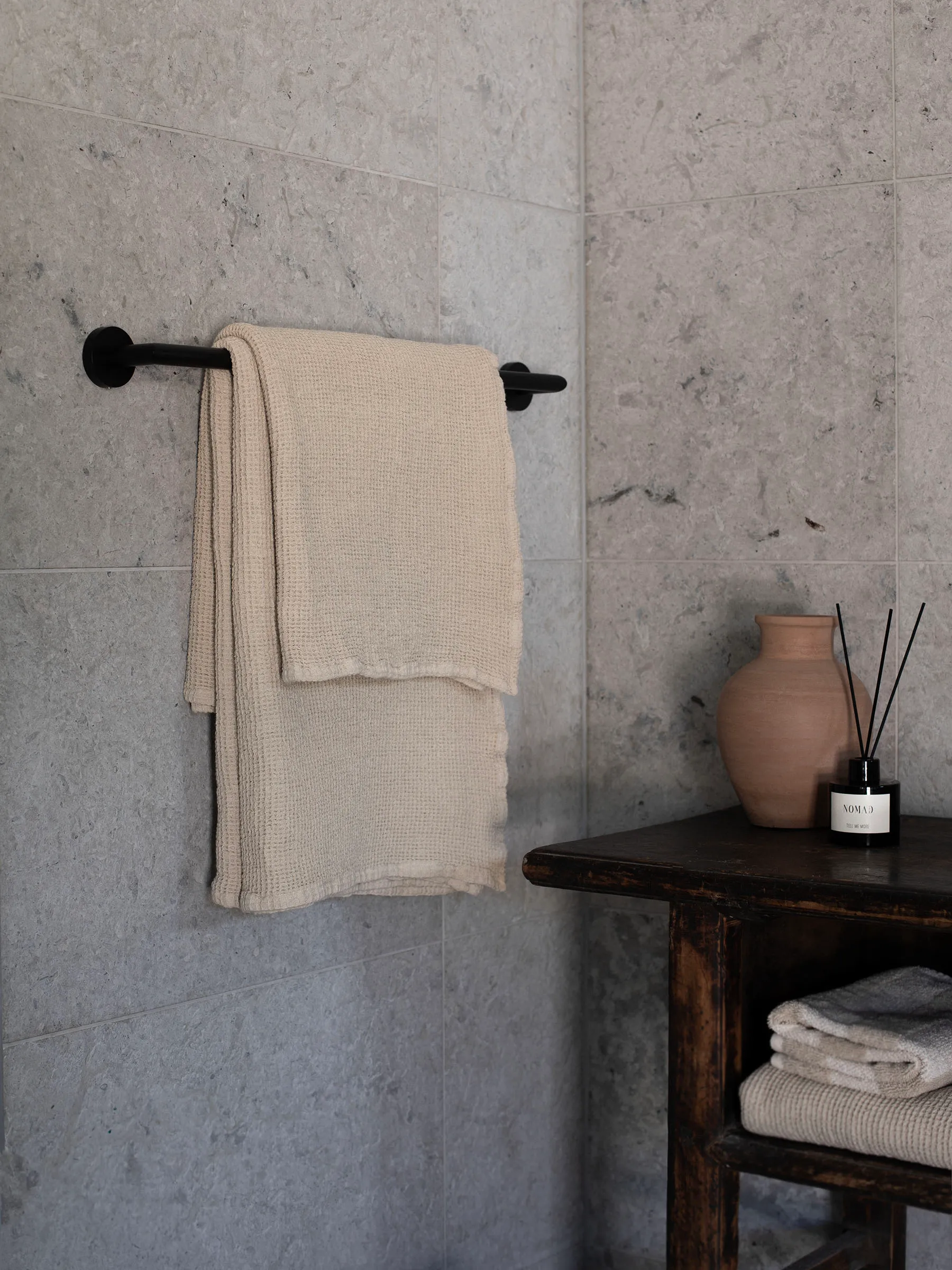 Toalla Nella 70x140 cm, Beige Tell Me More