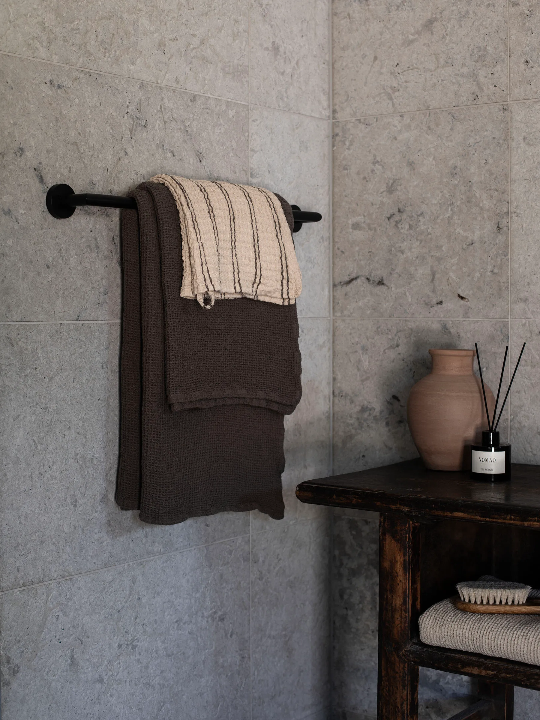 Toalla Nella 70x140 cm, Taupe Tell Me More