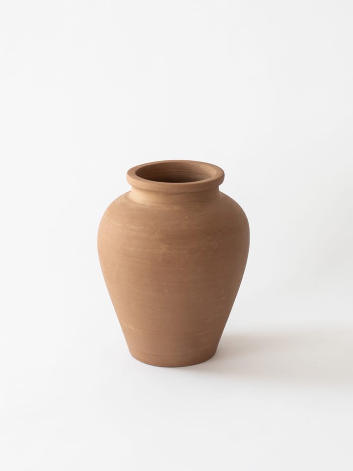 Urna de Terracina de tamaño mediano de 26 cm, Terracota Tell Me More
