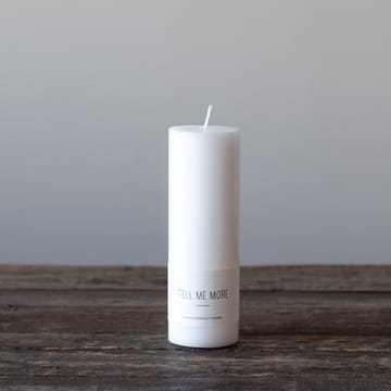 Vela Tell Me More L 15 cm - blanco - Tell Me More