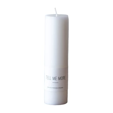 Vela Tell Me More M 15 cm - blanco - Tell Me More