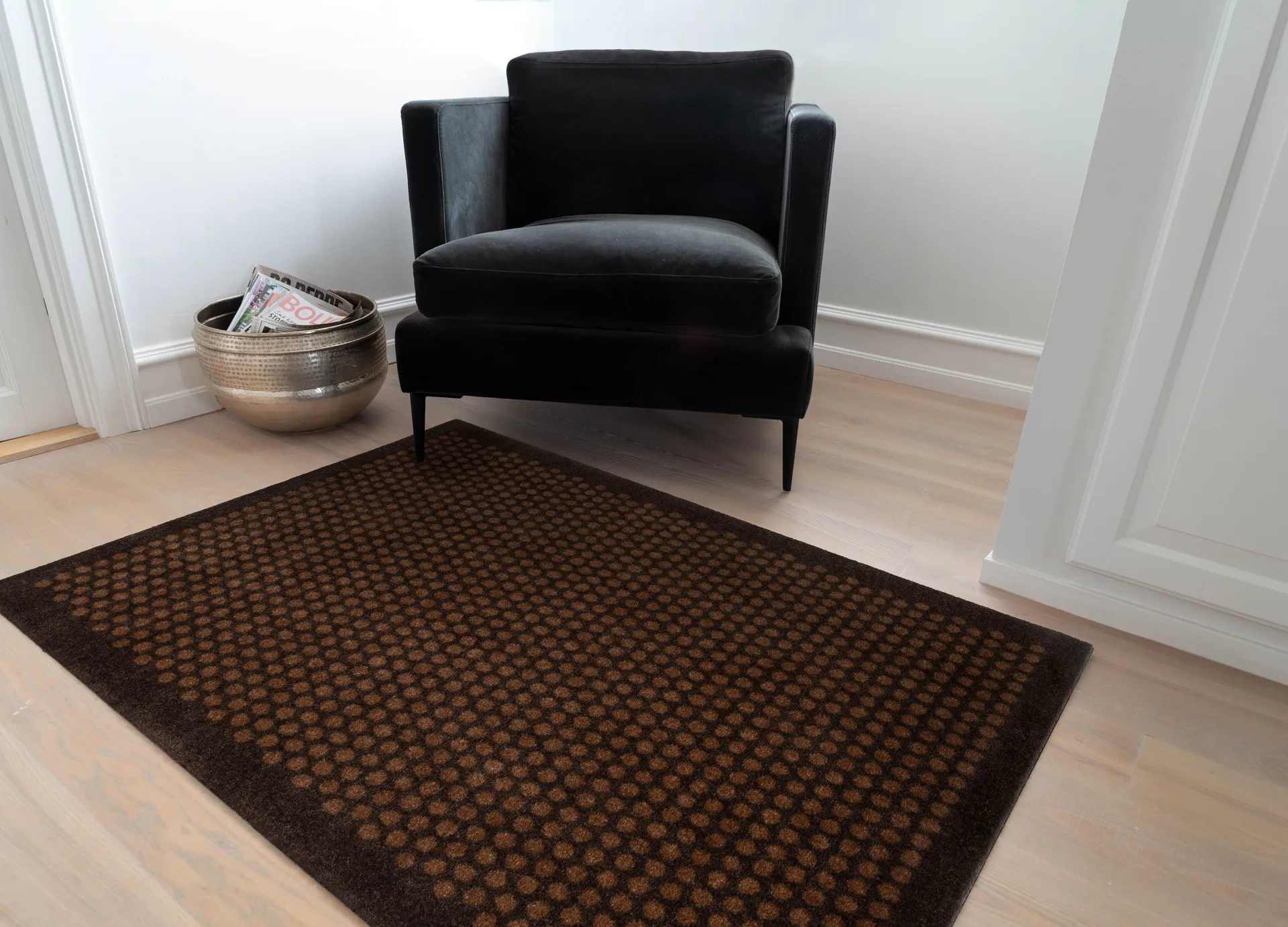 Alfombra Dot, Cognac-brown, 90x130 cm tica copenhagen