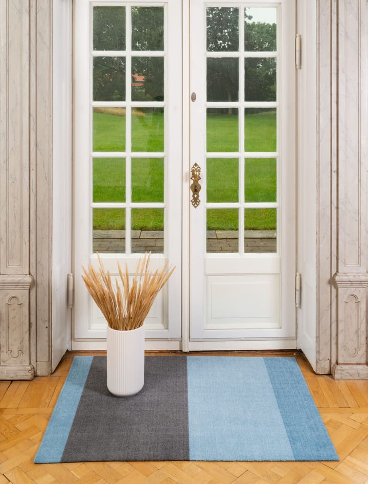 Alfombra Stripes by tica, horizontal, Blue-steel grey, 90x130 cm tica copenhagen