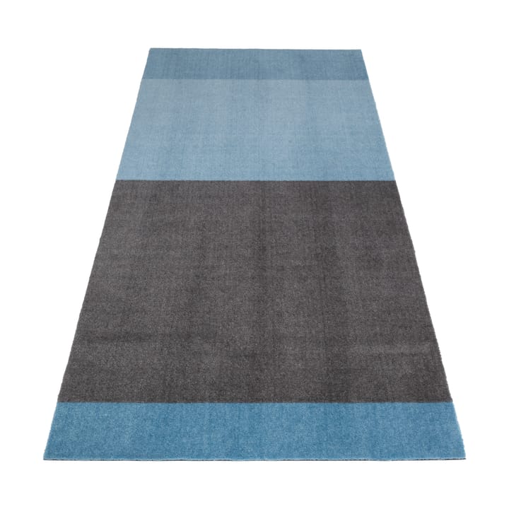 Alfombra Stripes by tica, horizontal - Blue-steel grey, 90x200 cm - Tica copenhagen