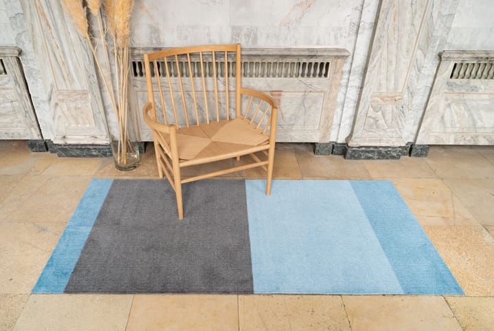 Alfombra Stripes by tica, horizontal, Blue-steel grey, 90x200 cm tica copenhagen
