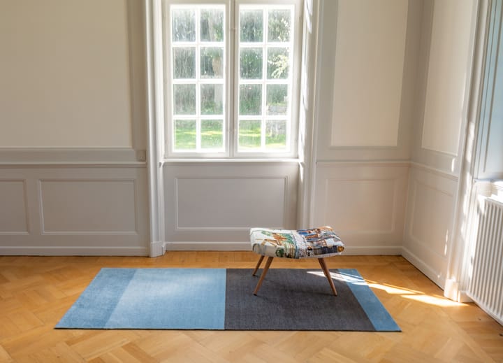 Alfombra Stripes by tica, horizontal, Blue-steel grey, 90x200 cm tica copenhagen