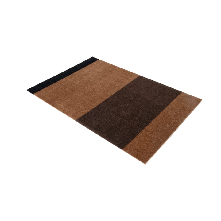 Alfombra Stripes by tica, horizontal, Cognac-dark brown-black, 90x130 cm tica copenhagen