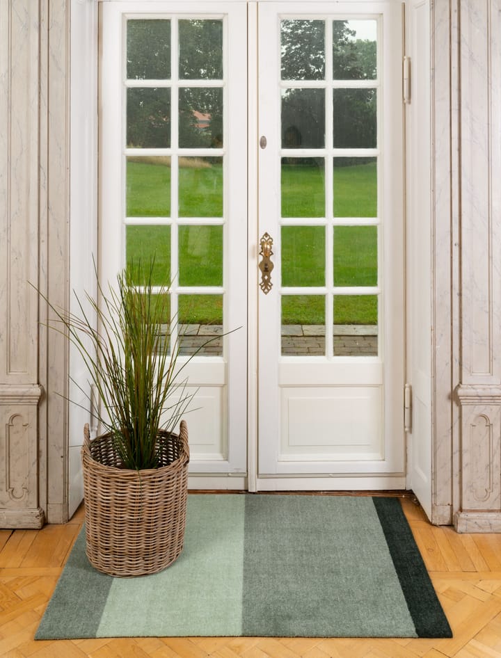 Alfombra Stripes by tica, horizontal - Green, 90x130 cm - tica copenhagen