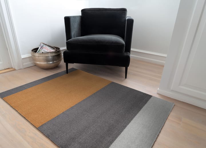 Alfombra Stripes by tica, horizontal - grey-grey-dijon, 90x130 cm - tica copenhagen