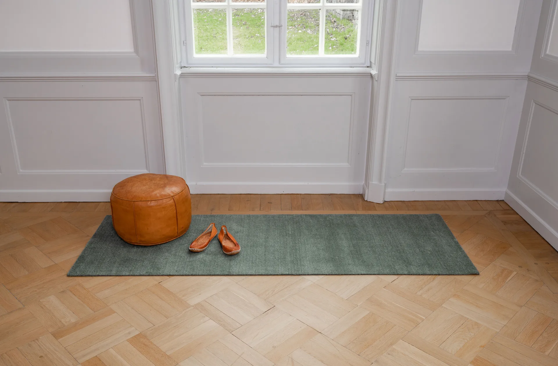 Alfombra Unicolor, Dusty green, 90x200 cm tica copenhagen