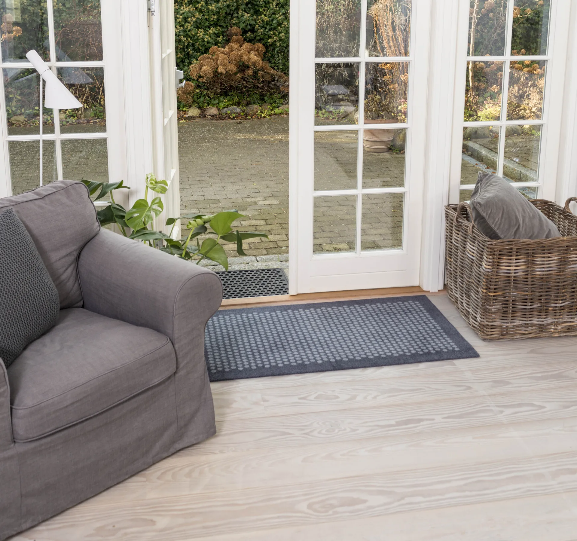 Felpudo de caucho Dot, 45x75 cm tica copenhagen