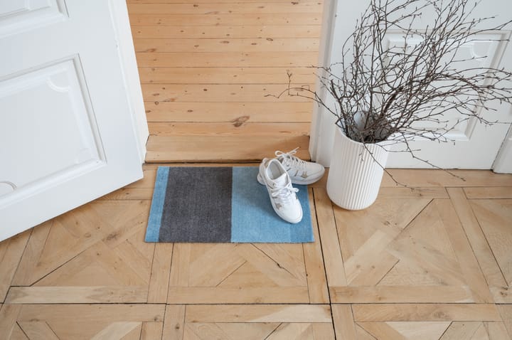Felpudo Stripes by tica, horizontal, Blue-steel grey, 40x60 cm tica copenhagen