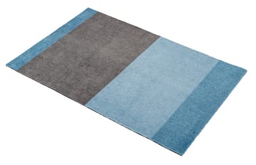 Felpudo Stripes by tica, horizontal - Blue-steel grey, 60x90 cm - tica copenhagen
