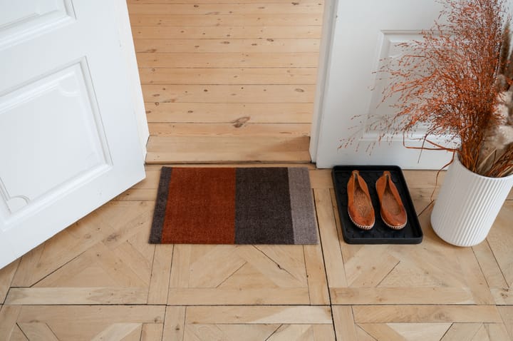 Felpudo Stripes by tica, horizontal, Brown-terrakotta, 40x60 cm tica copenhagen