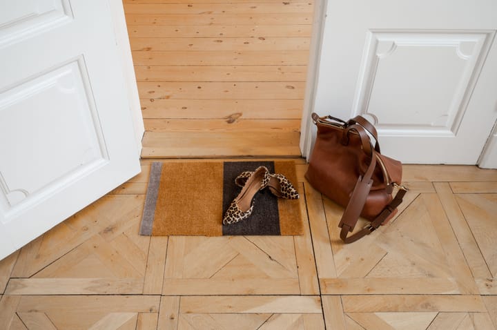 Felpudo Stripes by tica, horizontal, Dijon-brown-sand, 40x60 cm tica copenhagen