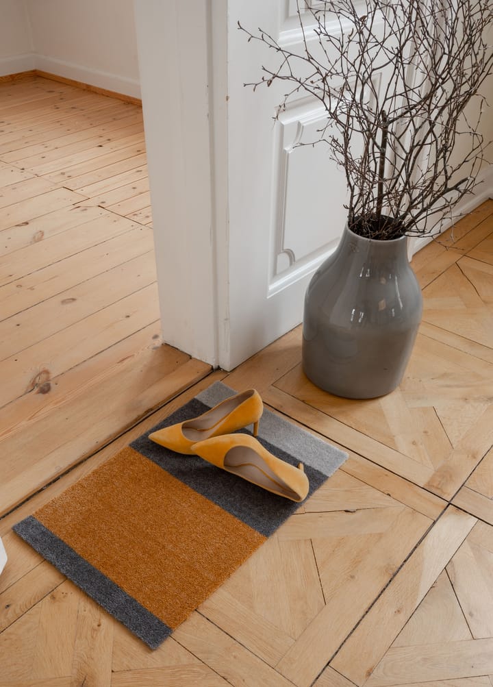 Felpudo Stripes by tica, horizontal, Dijon-brown-sand, 40x60 cm tica copenhagen