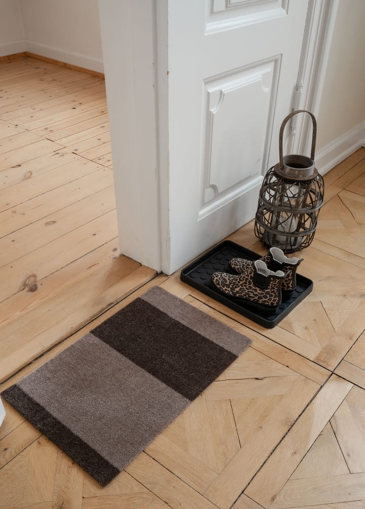 Felpudo Stripes by tica, horizontal, Sand-brown, 40x60 cm tica copenhagen