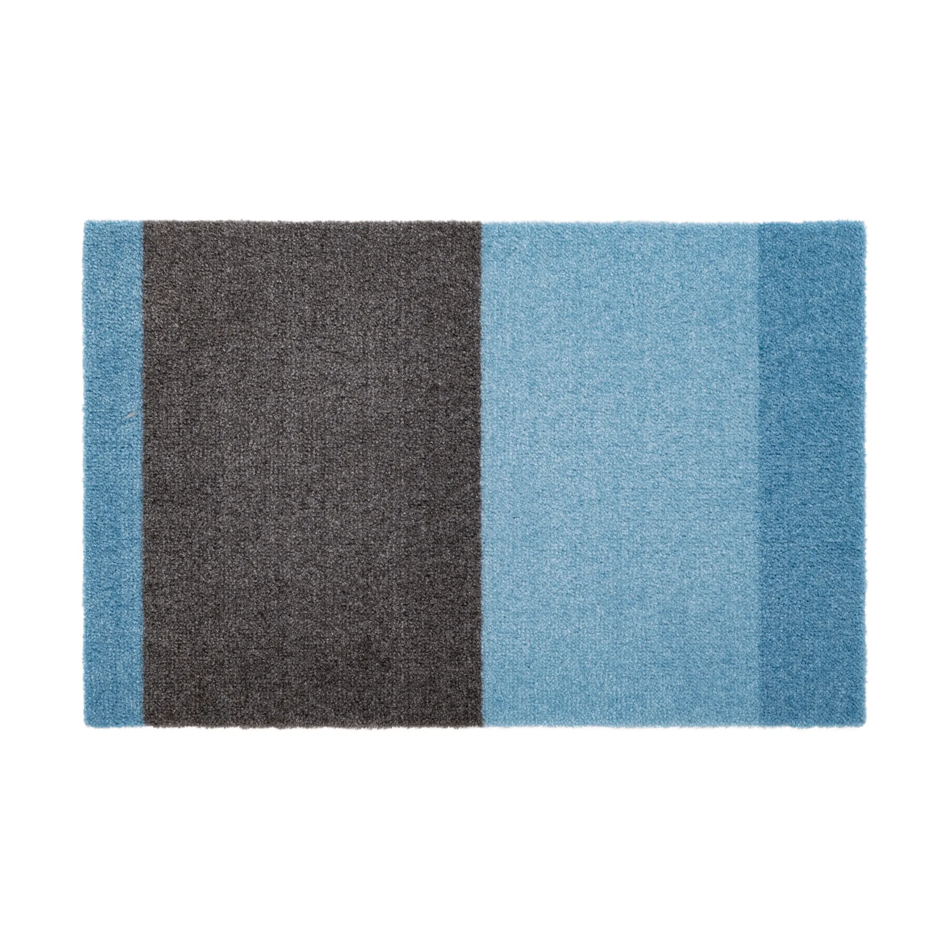 Felpudo Stripes horizontal, Blue-steel grey, 40x60 cm tica copenhagen