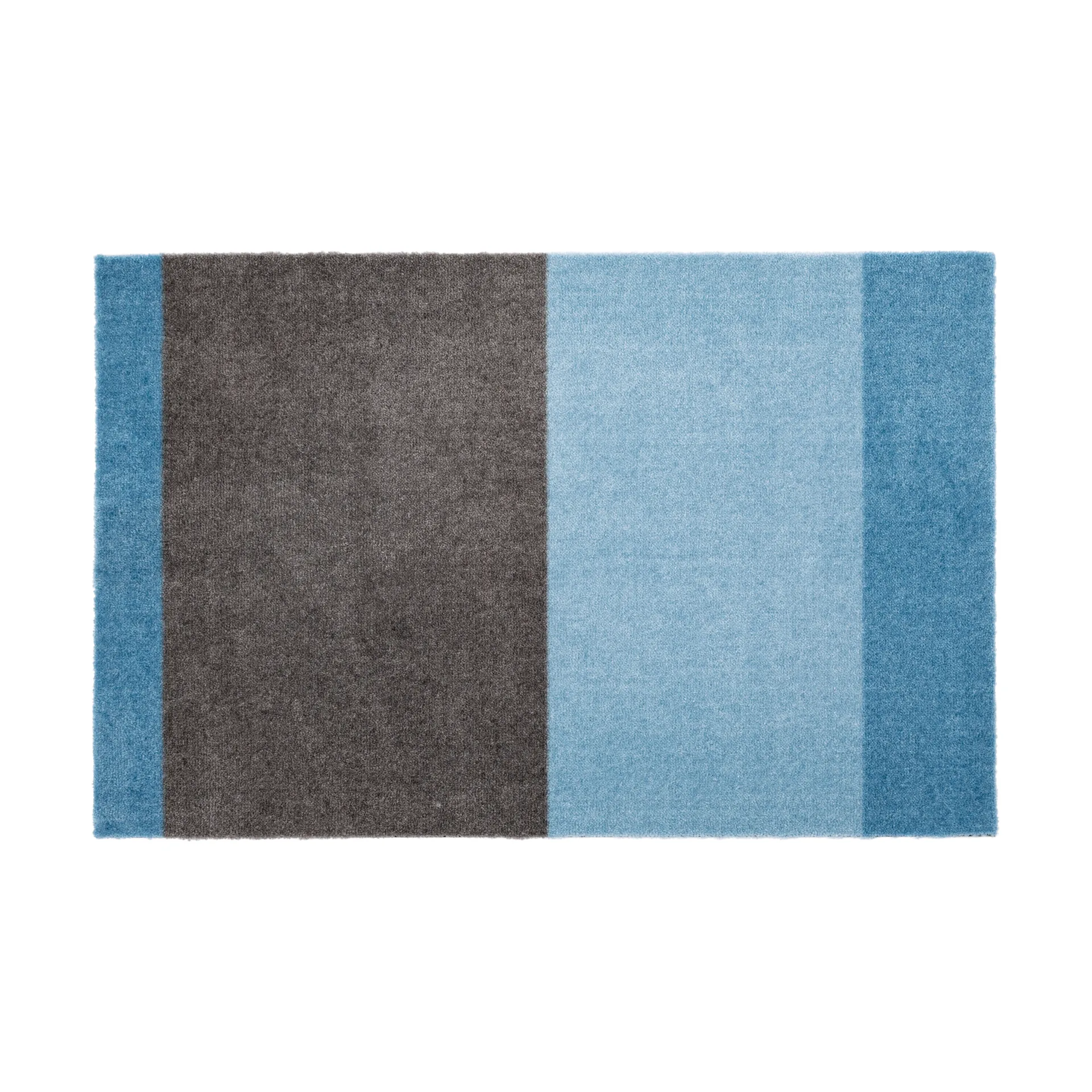 Felpudo Stripes horizontal, Blue-steel grey, 60x90 cm tica copenhagen