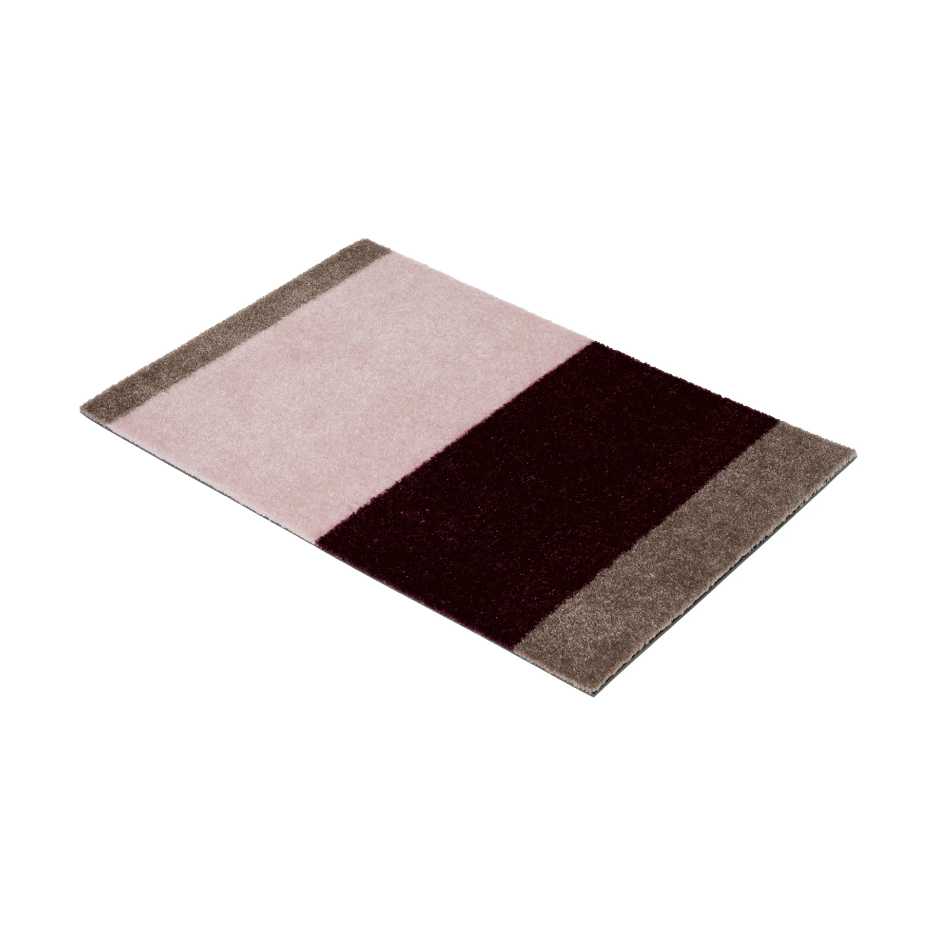 Felpudo Stripes horizontal, Bordeaux-rose-sand, 40x60 cm tica copenhagen