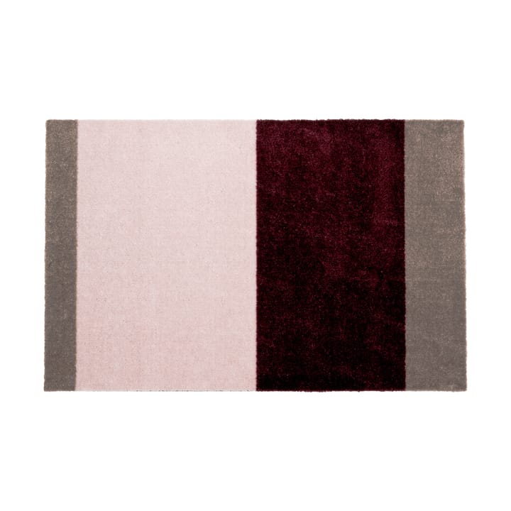 Felpudo Stripes horizontal - Bordeaux-rose-sand, 60x90 cm - Tica copenhagen
