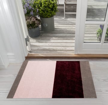 Felpudo Stripes horizontal - Bordeaux-rose-sand, 60x90 cm - tica copenhagen