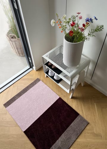 Felpudo Stripes horizontal - Bordeaux-rose-sand, 60x90 cm - tica copenhagen