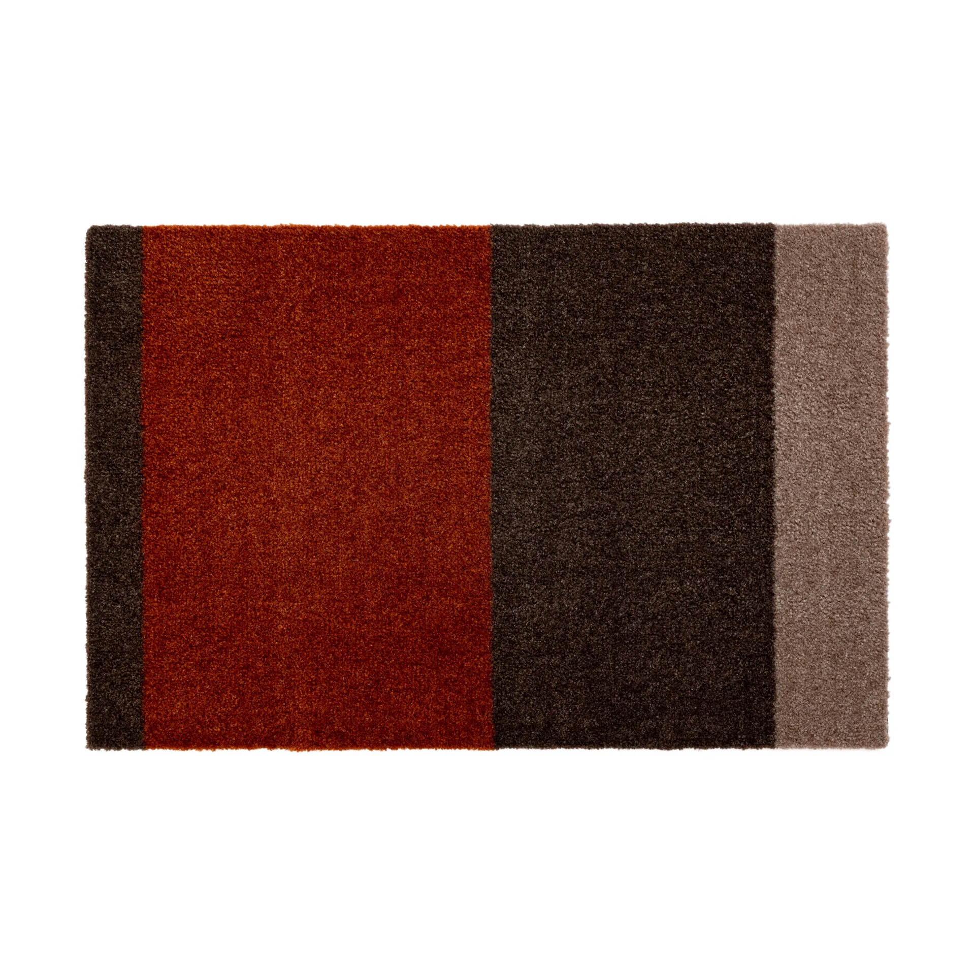Felpudo Stripes horizontal, Brown-terrakotta, 40x60 cm tica copenhagen