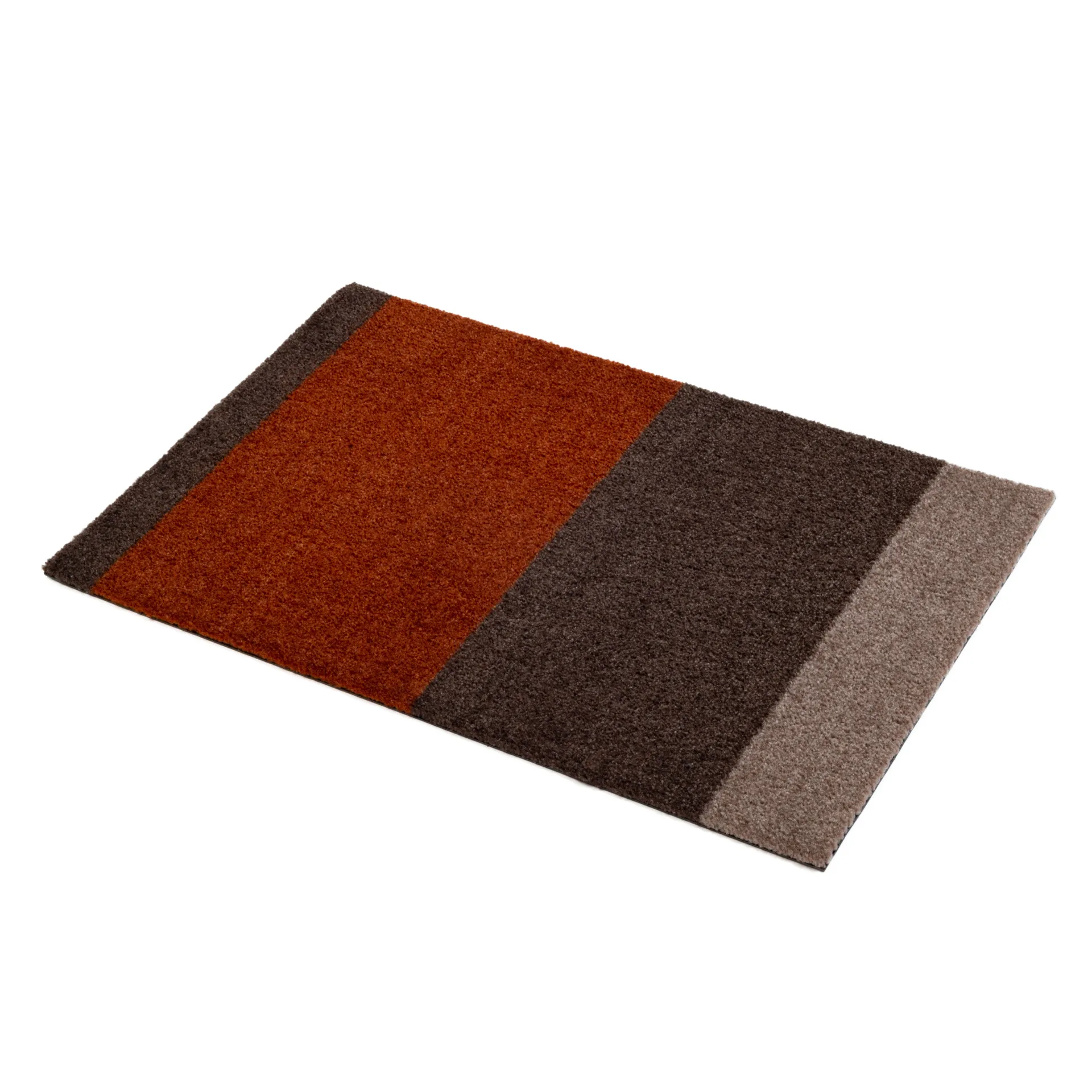Felpudo Stripes horizontal, Brown-terrakotta, 40x60 cm tica copenhagen