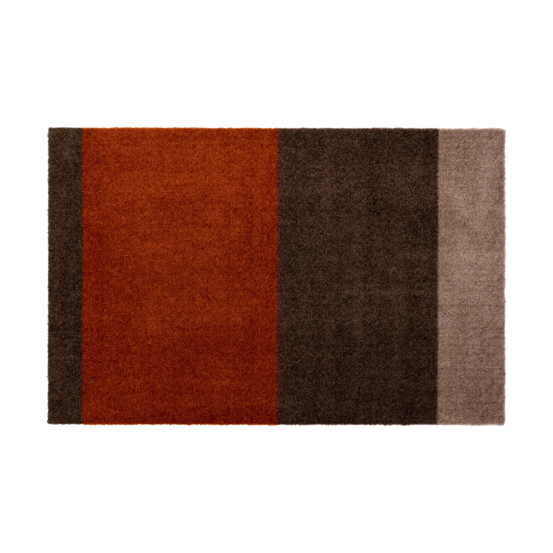 Felpudo Stripes horizontal, Brown-terrakotta, 60x90 cm tica copenhagen