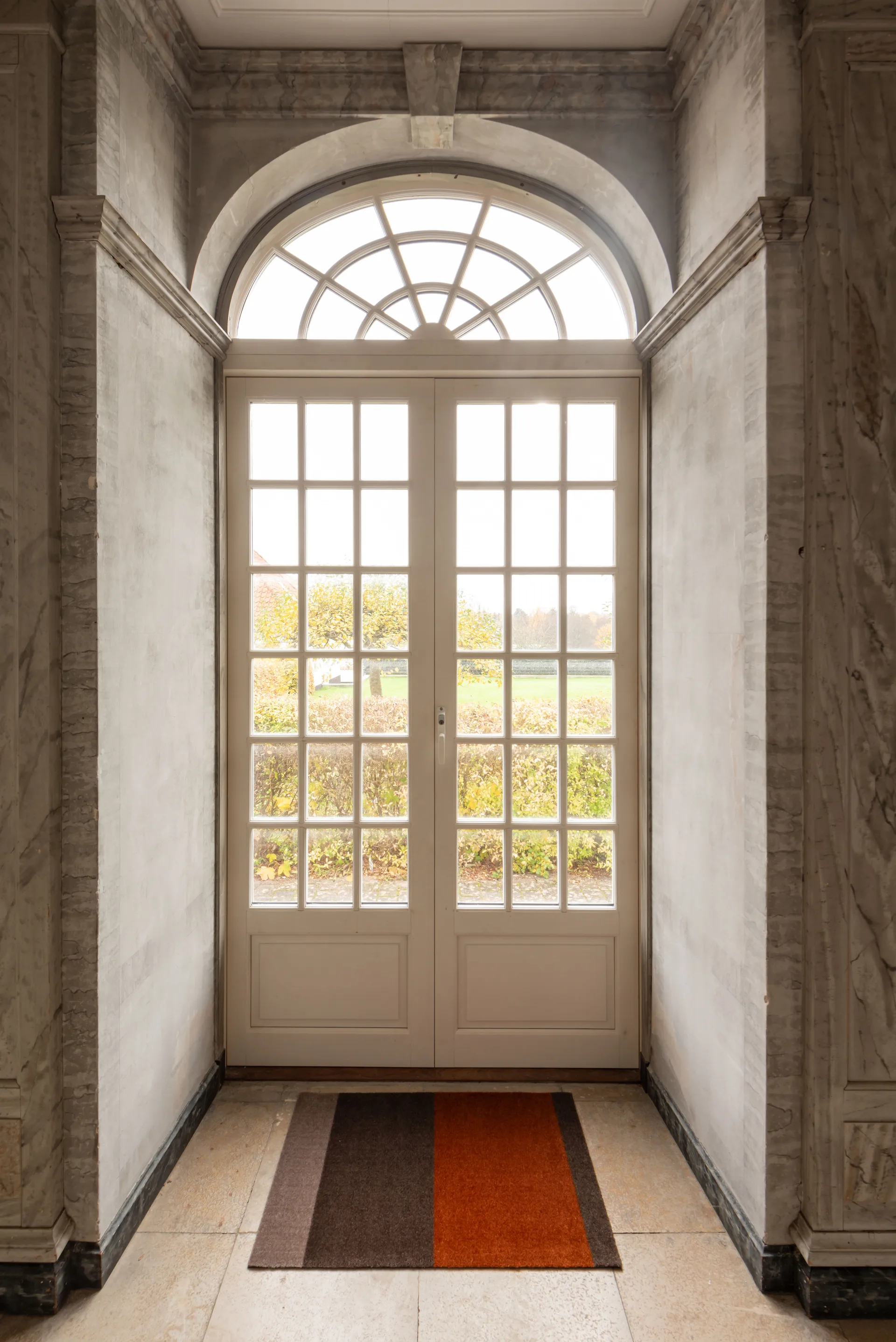 Felpudo Stripes horizontal, Brown-terrakotta, 60x90 cm tica copenhagen