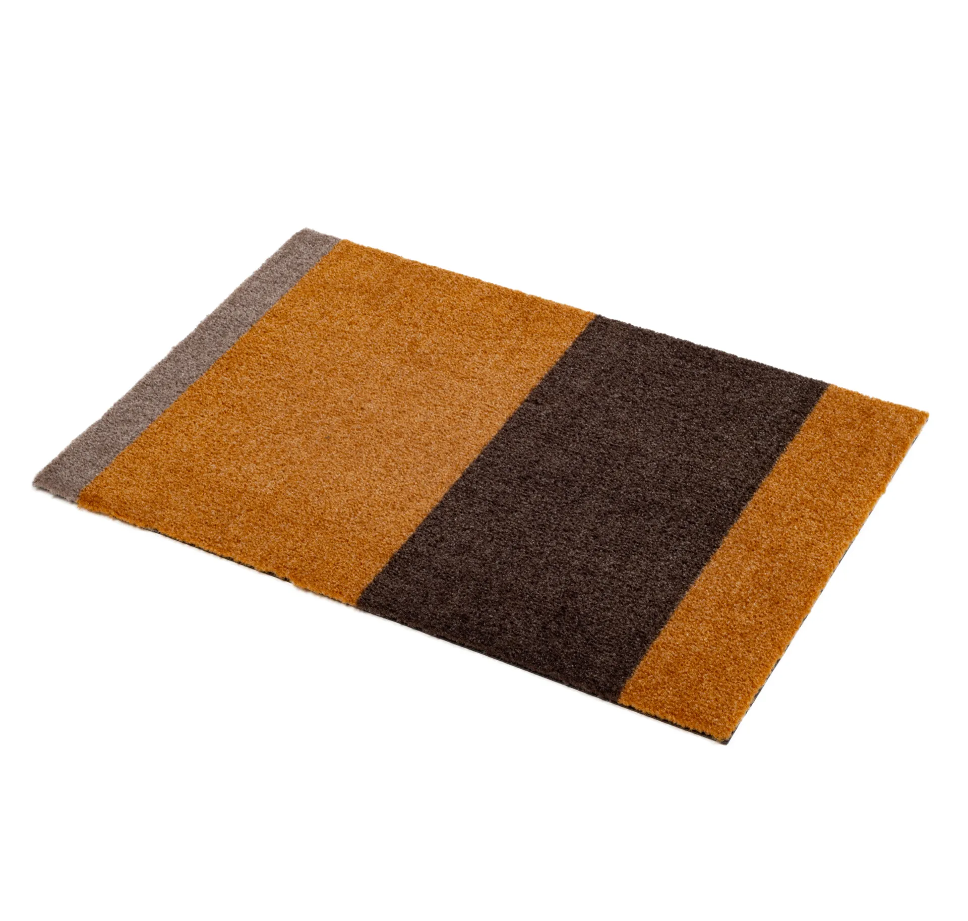 Felpudo Stripes horizontal, Dijon-brown-sand, 40x60 cm tica copenhagen