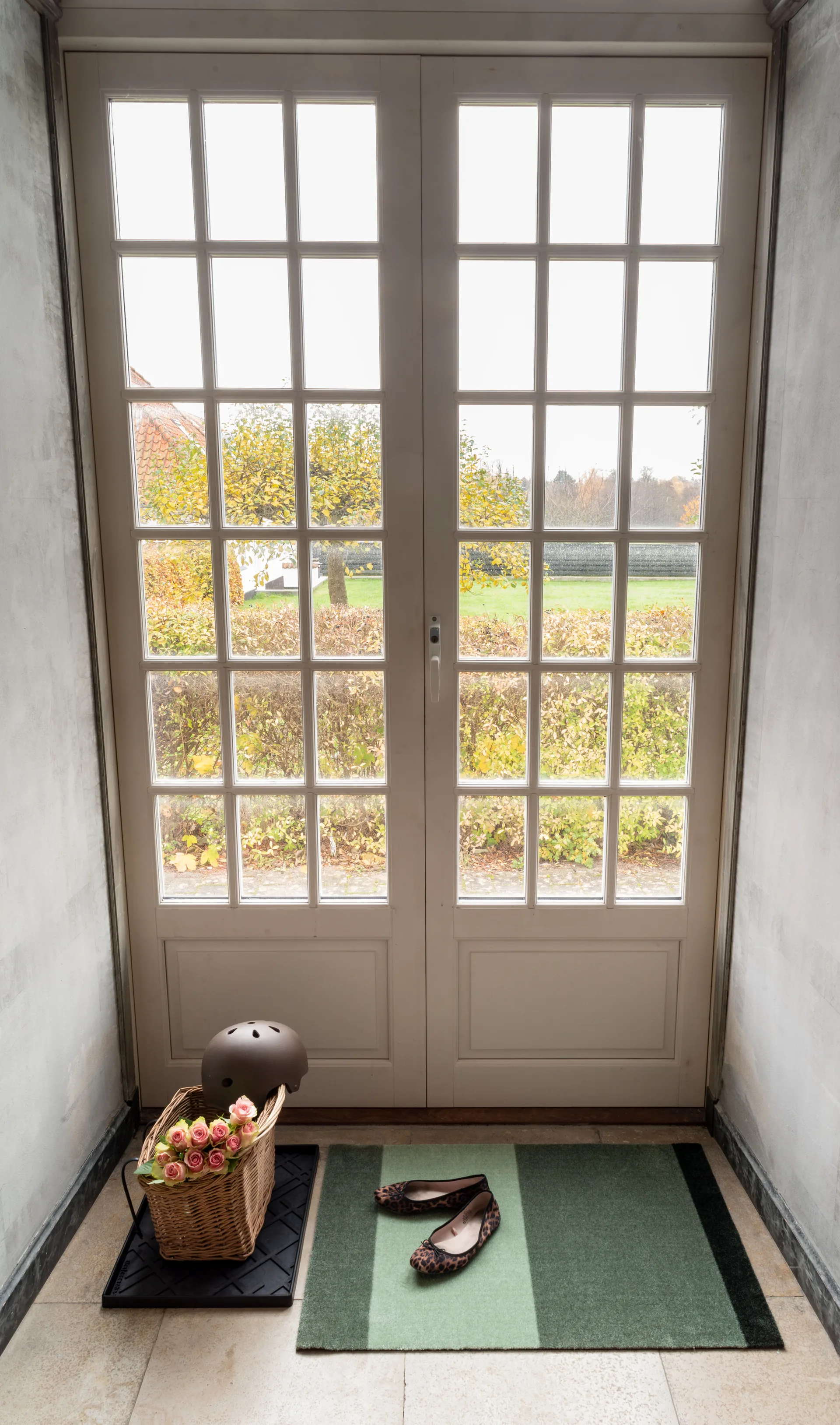 Felpudo Stripes horizontal, Green, 60x90 cm tica copenhagen