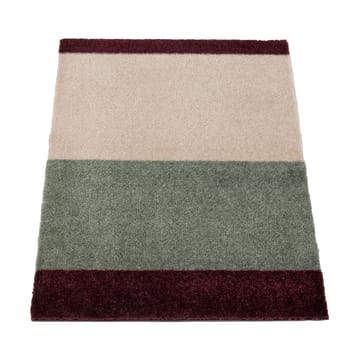 Felpudo Stripes horizontal - Green-ivory-bordeaux, 40x60 cm - tica copenhagen