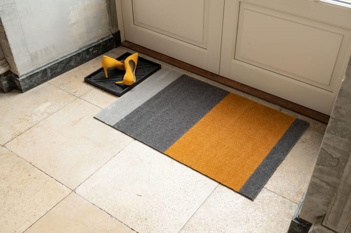 Felpudo Stripes horizontal, Grey-grey-dijon, 60x90 cm tica copenhagen