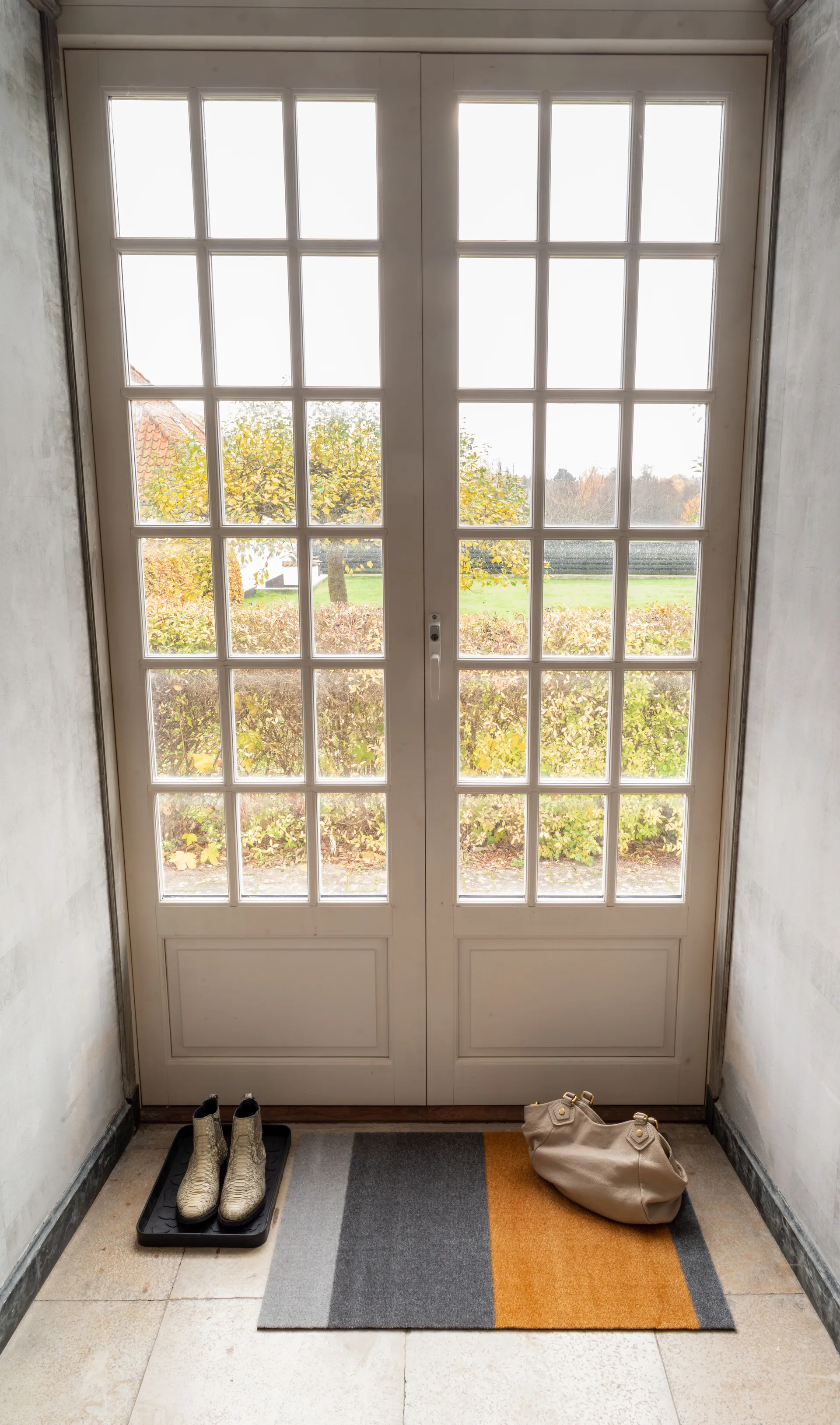 Felpudo Stripes horizontal, Grey-grey-dijon, 60x90 cm tica copenhagen