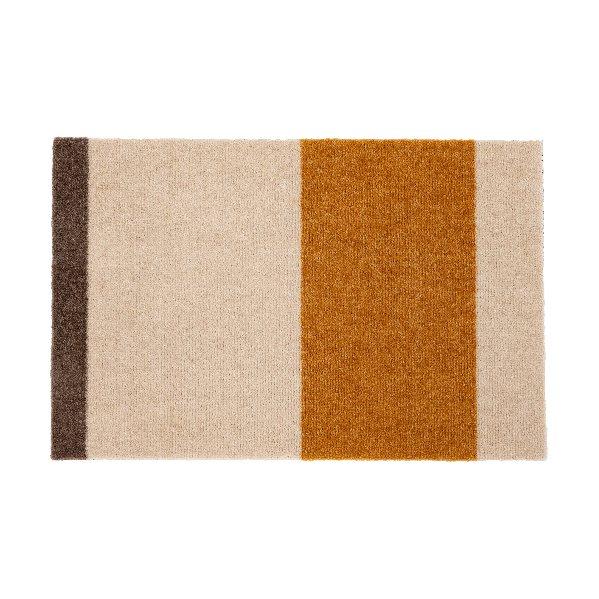 Felpudo Stripes horizontal, Ivory-dijon-brown, 40x60 cm tica copenhagen