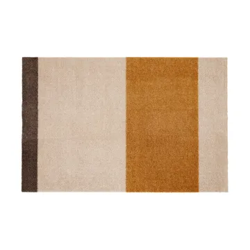 Felpudo Stripes horizontal - Ivory-dijon-brown, 60x90 cm - tica copenhagen