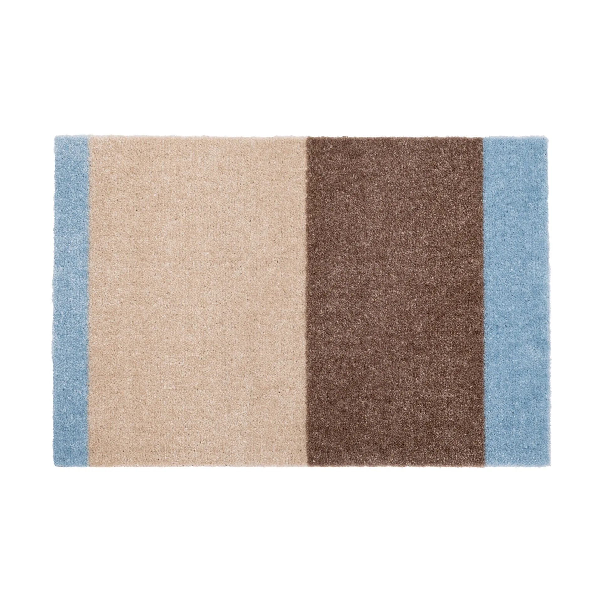 Felpudo Stripes horizontal, Ivory-sand-blue, 40x60 cm tica copenhagen