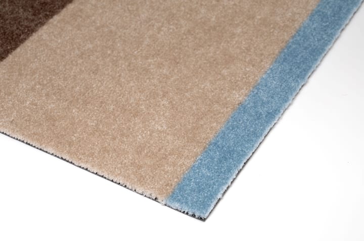 Felpudo Stripes horizontal, Ivory-sand-blue, 40x60 cm tica copenhagen